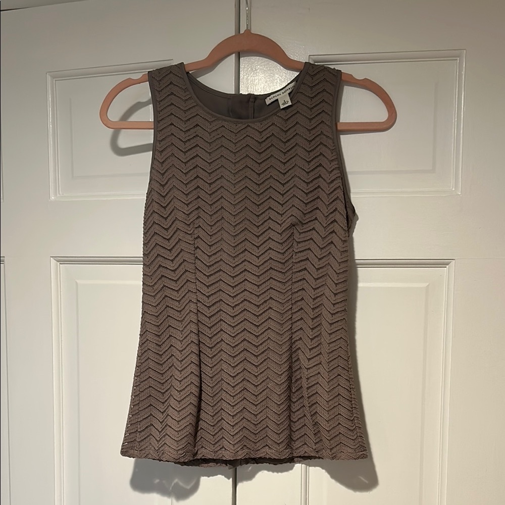 Banana Republic Brown Peplum Tank Top